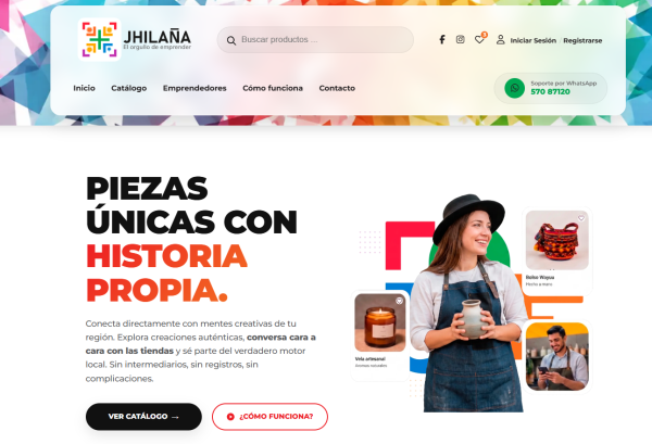 Jhilaña Emprende — Marketplace Multiplataforma